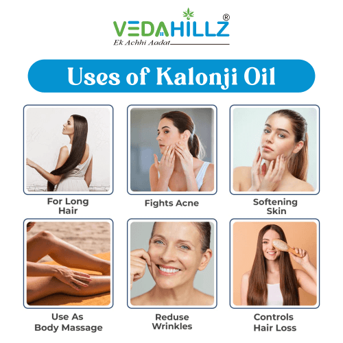 Vedahillz Cold Pressed Kalonji Oil Sourced from Premium Natural Seeds